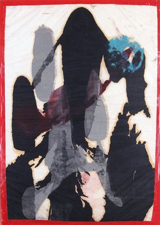 ARTURO CARMASSI Lucca 02/07/1925 Senza titolo, 1958 tecnica mista e collage...