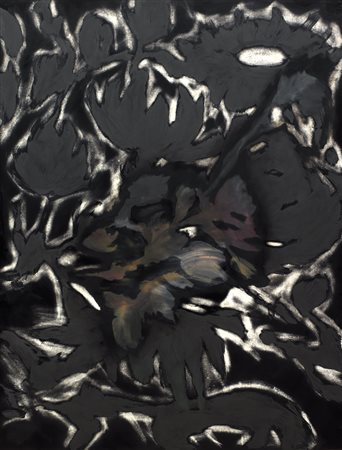 ROSS BLECKNER Geboren (U.S.A.) 1949 Senza titolo, 2004 olio su carta...