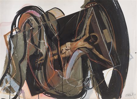 WOLF VOSTELL Leverkusen 1932 Maja, 1986 tecnica mista collage e foto su...