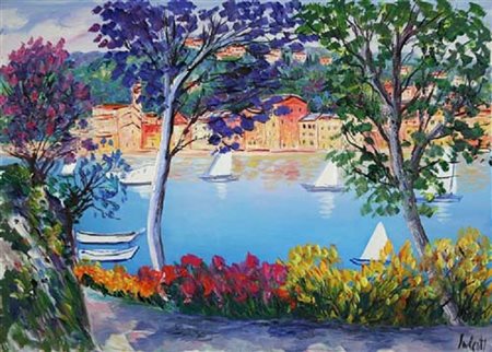 ANTONIO IALENTI Campobasso 12/07/1937 Santa Margherita olio su tela cm....