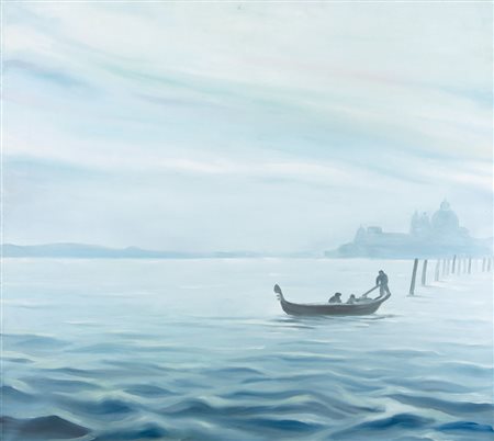 GIANMARCO MONTESANO Torino 21/06/1949 Venezia, 2000 olio su tela cm. 90x100,...