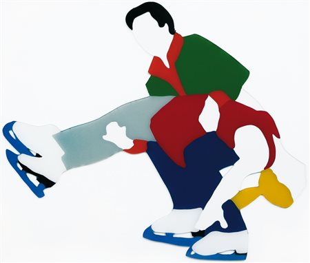 MARCO LODOLA Dorno (Pv) 04/04/1955 Pattinatori, 2000 perspex + smalti cm....