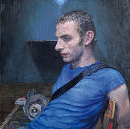 PAUL BEEL Westlake (Ohio) 1970 Senza titolo, 2002 olio su tela cm. 55x55,...