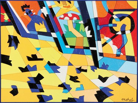 UGO NESPOLO Mosso Santa Maria (Bi) 29/08/1941 La campagna acrilici su legno...