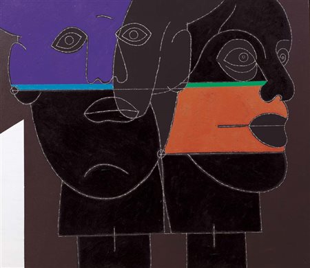 CONCETTO POZZATI Vo' Vecchio (Pd) 01/12/1935 Mascheramento, 2003 acrilico e...