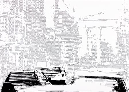 LEONIDA DE FILIPPI Milano 17/04/1969 Paesaggio urbano, 2009 smalto su tela...