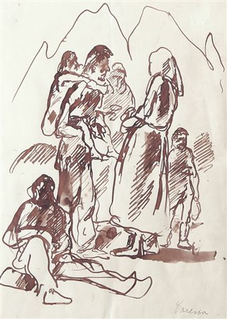 FELICE CARENA Cumiana (To) 13/08/1879 - Venezia 10/06/1966 Poveri china su...