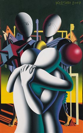 MARK KOSTABI Los Angeles 1960 Embracing contradictions, 2007 olio su tela cm....