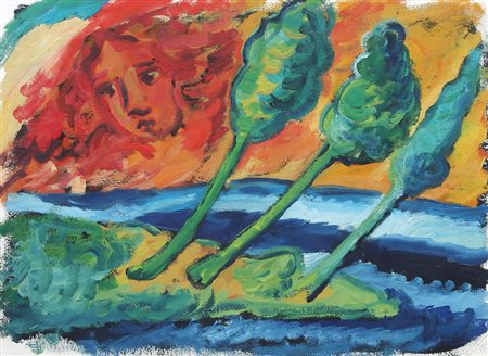 MIMMO GERMANA Catania 02/07/1944 - Busto Arsizio 1992 Senza titolo, 1990 olio...