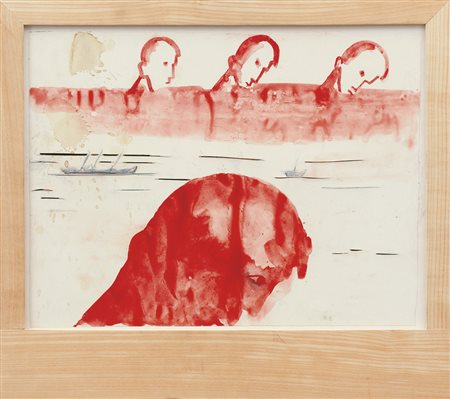 ENZO CUCCHI Morro D'alba (An) 14/11/1949 Cerca Disegno III, 1998 tecnica...