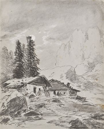 Carl Millner (Mindelheim 1825 – München/Monaco di Baviera 1895), Paesaggio...