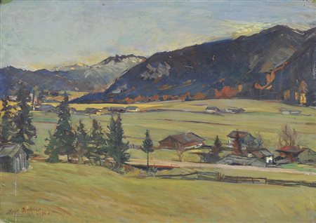 Gustav Bechler (München/Monaco di Baviera 1870 – Innsbruck 1959), Paesaggio...