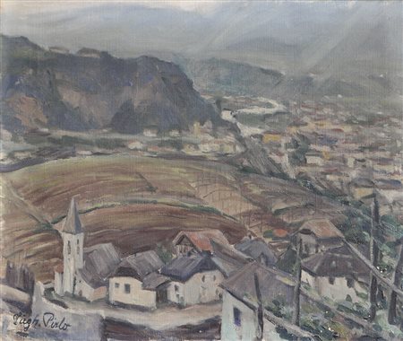 Sieghilde Pirlo-Hödl (Kufstein 1905 – 1978), Vista da Santa Maddalena verso...