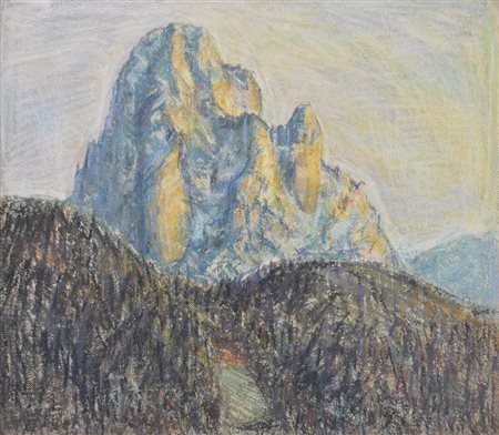 Hans Prünster (Riffian/Rifiano 1907 – Bozen/Bolzano 2005), Sassolungo;Tecnica...