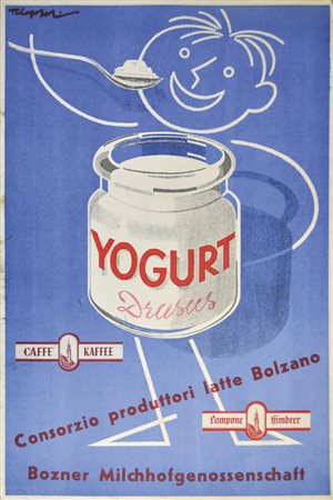 Ernst Klopfer (Frankfurt a. M 1898 – Bozen/ Bolzano 1986), Yogurt Drusus, um...
