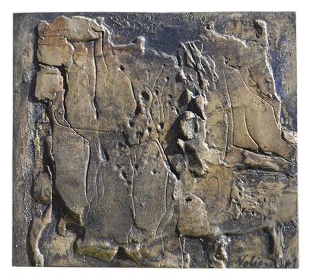 Willy Valier (Bozen/Bolzano 1920 – Senigallia 1968), Materico, 1969;Gesso e...