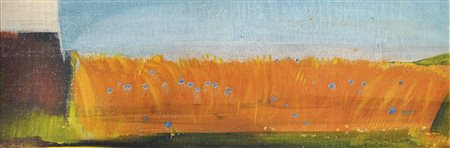 Karl Plattner (Mals/Malles 1919 – Mailand/Milano 1986), Paesaggio con campo...