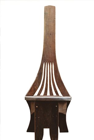 Adolf Vallazza (* St. Ulrich, Gröden/Ortisei 1924), Sedia;Legno, altezza 178 cm
