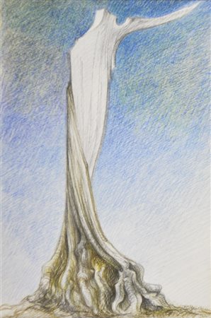 Franz Pöhacker , Il cantante di Catullo;Matite colorate, 28,2 x 19 cm, in...