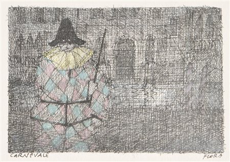 Paul Flora Glurns/Glorenza 1922 – Innsbruck 2003), Carnevale;China...