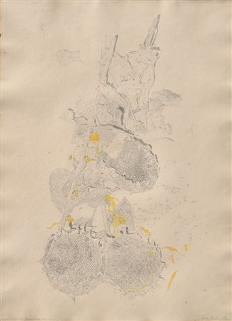 Elmar Peintner (* Zams 1954), Girasoli, 1989;Matita, tempera, 47 x 34,5 cm,...