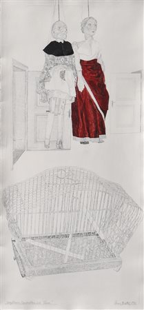 Elmar Peintner (* Zams 1954), Gabbia per uccelli, marionette e porte,...