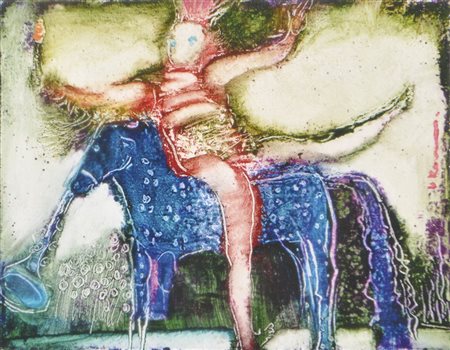 Vladislav Kavan (Baska, Tschechoslowakei 1924 – Bozen 2005), Cavallerizzo da...