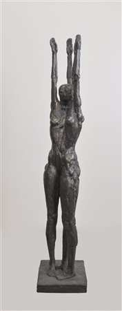 Patricia Karg , Comunanza, 1985;Bronzo, altezza 75 cm Firma e data
