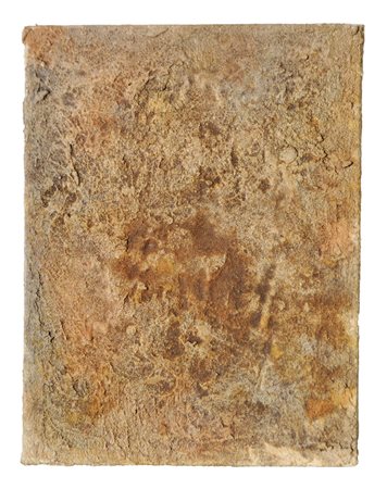 Jörg Hofer (* Laas/Lasa 1953), Senza titolo, 1982;Sabbia di marmo e tempera...