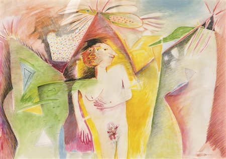 Maria Tomaselli Cirne Lima (* Innsbruck 1941), Senza titolo, 1985;Pastelli,...