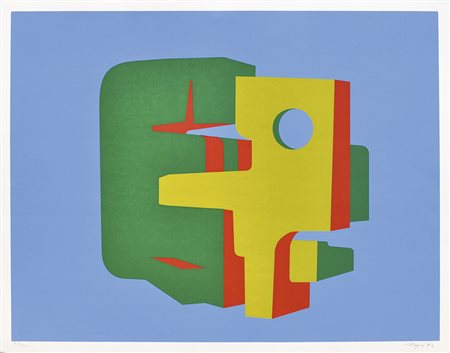 Jakob Engler (* Basel 1933), Senza titolo, 1972;Serigrafia, 55 x 70 cm Firma...