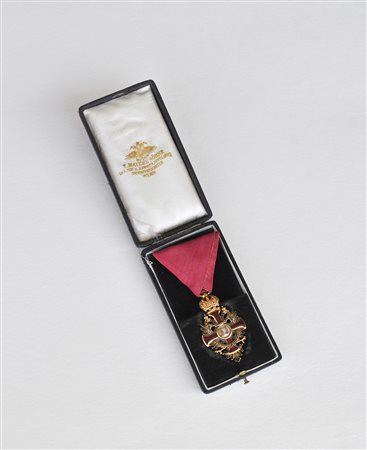 - , Franz Joseph-Orden;Oro, smalto, sul retro medaglione con anno „1849“,...