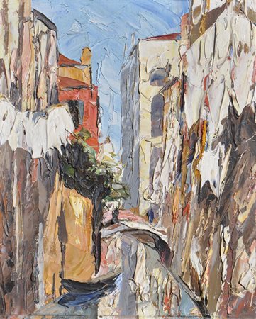 Vittorio Petrella Da Bologna (1886 – 1951), Venezia, Sole d’inverno,...