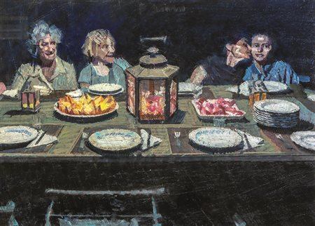 Siciliano Bernardo tecnica mista su carta 57x77 senza titolo autentica...