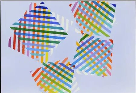 Dorazio Piero olio su tela 50x70 senza titolo autentica dell' artista su foto