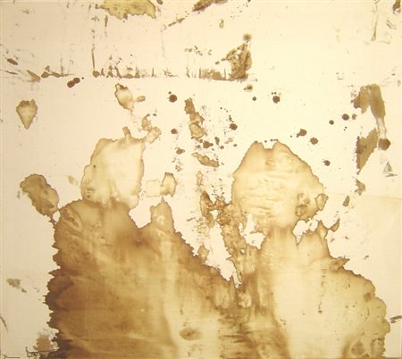 Nitsch Hermann olio su tela 120x135 senza titolo autentica Nitsch