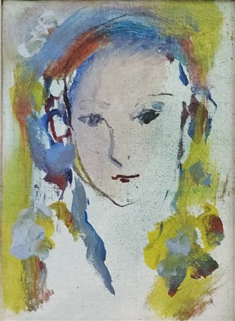 Treccani Ernesto olio su tela 13x18 Volto