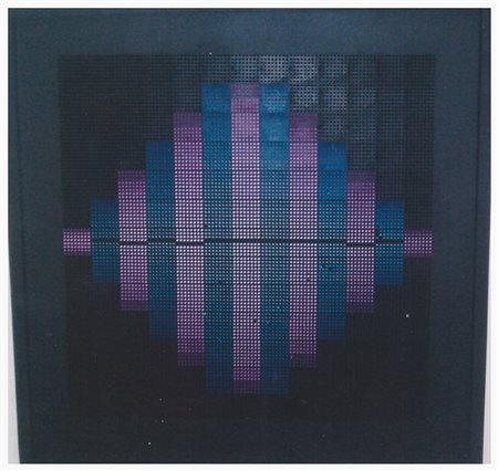 Costalonga Franco cilindretti i plastica 51x51 senza titolo autentica...