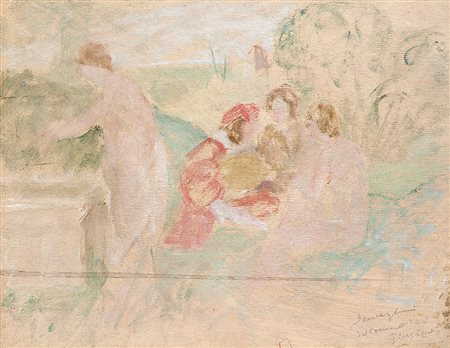 Pio Semeghini (Quistello 1878 - Verona 1964)"Concerto campestre da...