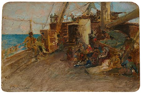 Alfonso Hollander (Ratisbona 1845 - Firenze 1923)"Ritorno da Rio de...