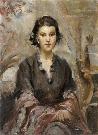 Giovanni Maria Mossa (Tempio Pausania 1896 - Pianico 1982)"Ritratto...