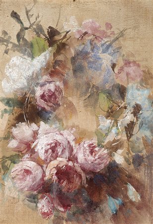 Luigi Scrosati (Milano 1814 - 1869)Studio per "Natura morta, 1863"tecnica...