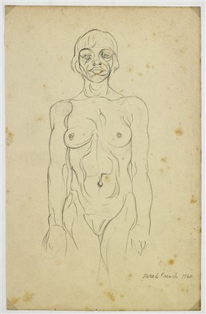 FRENCH JARED (1905 - 1988) Senza titolo. . 1960. Disegno su carta. Cm 16,50 x...