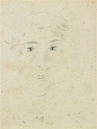 DE PISIS FILIPPO (1896 - 1956) Senza titolo. 1939. Matita su carta. Cm 28,00...