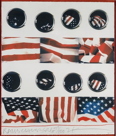 RAUSCHENBERG ROBERT (1925 - 2008) Wash. 2000. Serigrafia. Cm 55,50 x 66,50....