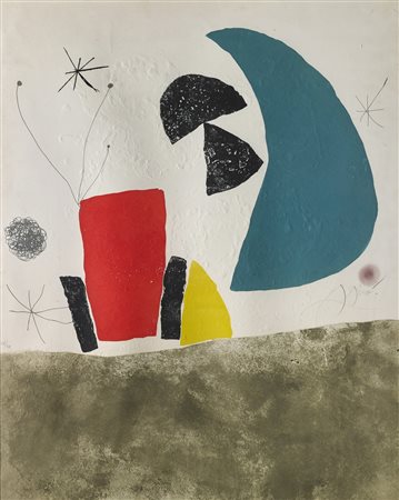 MIRO' JOAN (1893 - 1983) Espriu - Mirò. 1975. Acquaforte, acquatinta,...