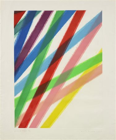 DORAZIO PIERO (1927 - 2005) Senza titolo. 1990. Acquaforte a colori. Cm 78,00...