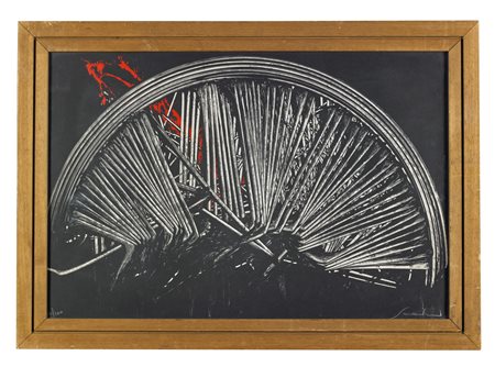 SCANAVINO EMILIO (1922 - 1986) Senza titolo. Serigrafia. Cm 65,00 x 45,00....