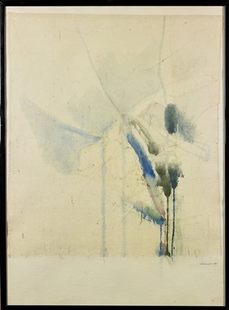 BENATI DAVIDE (n. 1949) Dalla serie: Bosco di Vienna. 1981. Tecnica mista su...