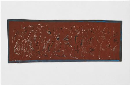 DANGELO SERGIO (n. 1932) Ombre. 1956. Tempera su carta. Cm 33,00 x 11,00....